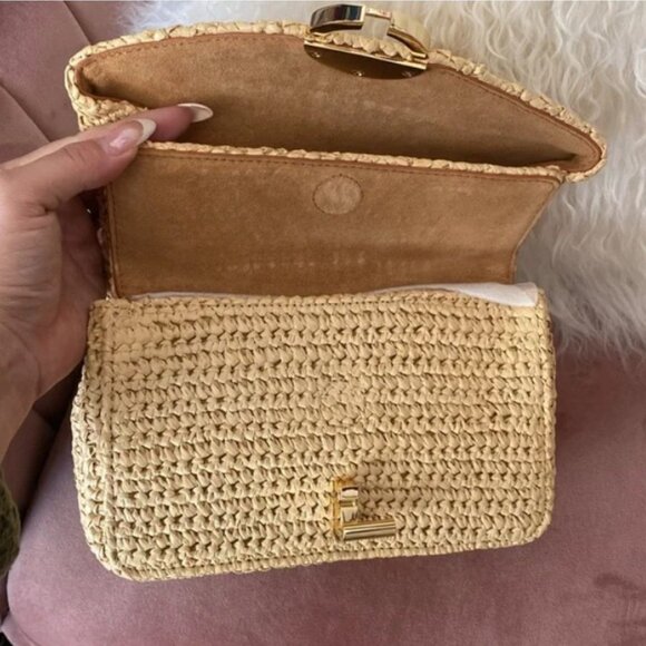 SANDRO YZA Raffia Handbag - EUC - Picture 6 of 7